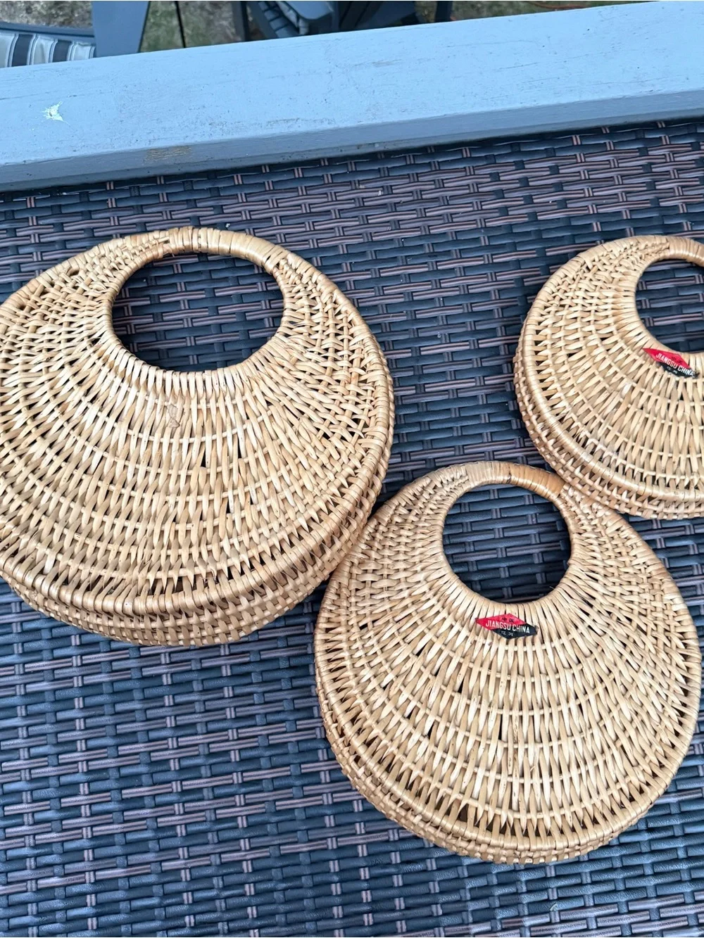 Vintage natural woven
